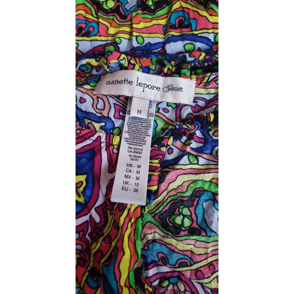 Nanette Lapore Carnaval Swim Cover Up Sun Dress Size M Summer/Vacation/Beachwear - Picture 4 of 5